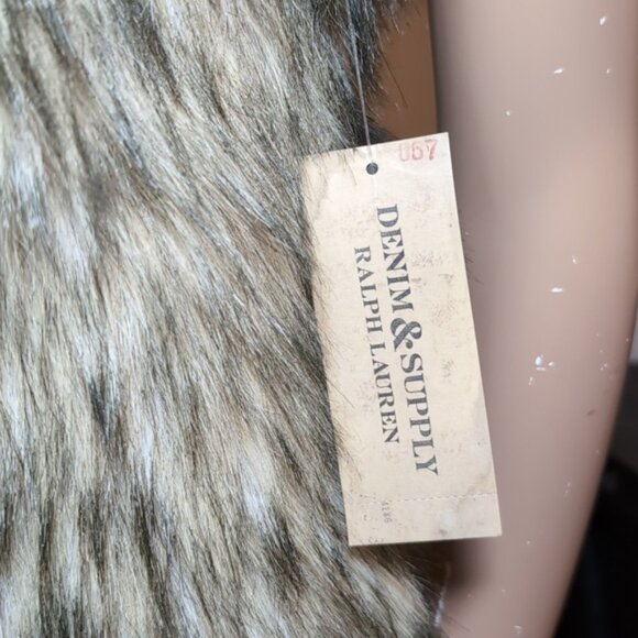 NEW Ralph Lauren Denim & Supply Faux Fur Sleeveless Vest Plush Winter Size Small - Picture 6 of 12